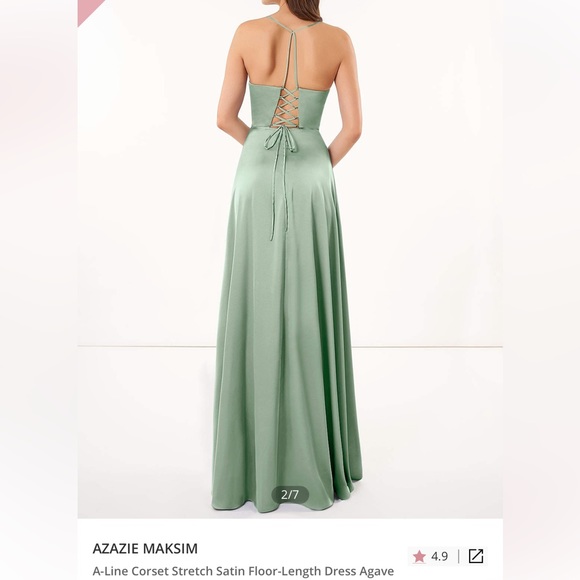 Azazie Maksim dress in Agave - never worn - Picture 2 of 5
